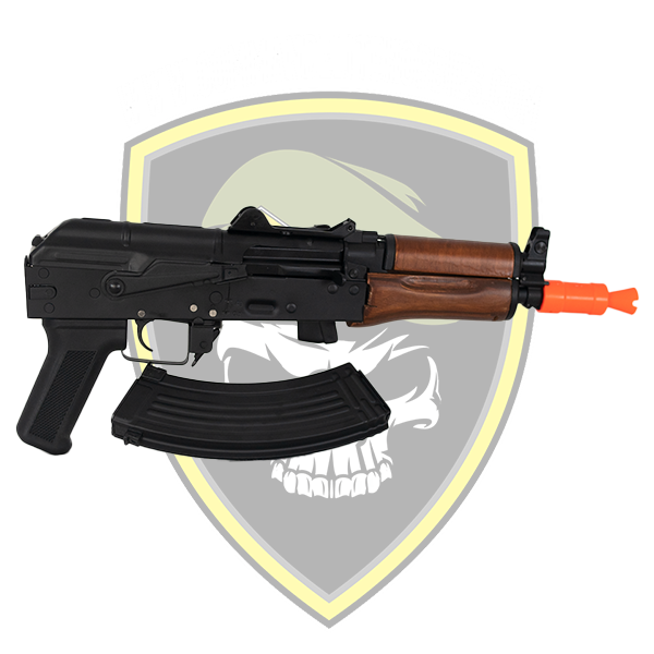 Double Bell - AKS-74U Gel Blaster - AEG Rifle- Wooden Furnishings - Command Elite Hobbies