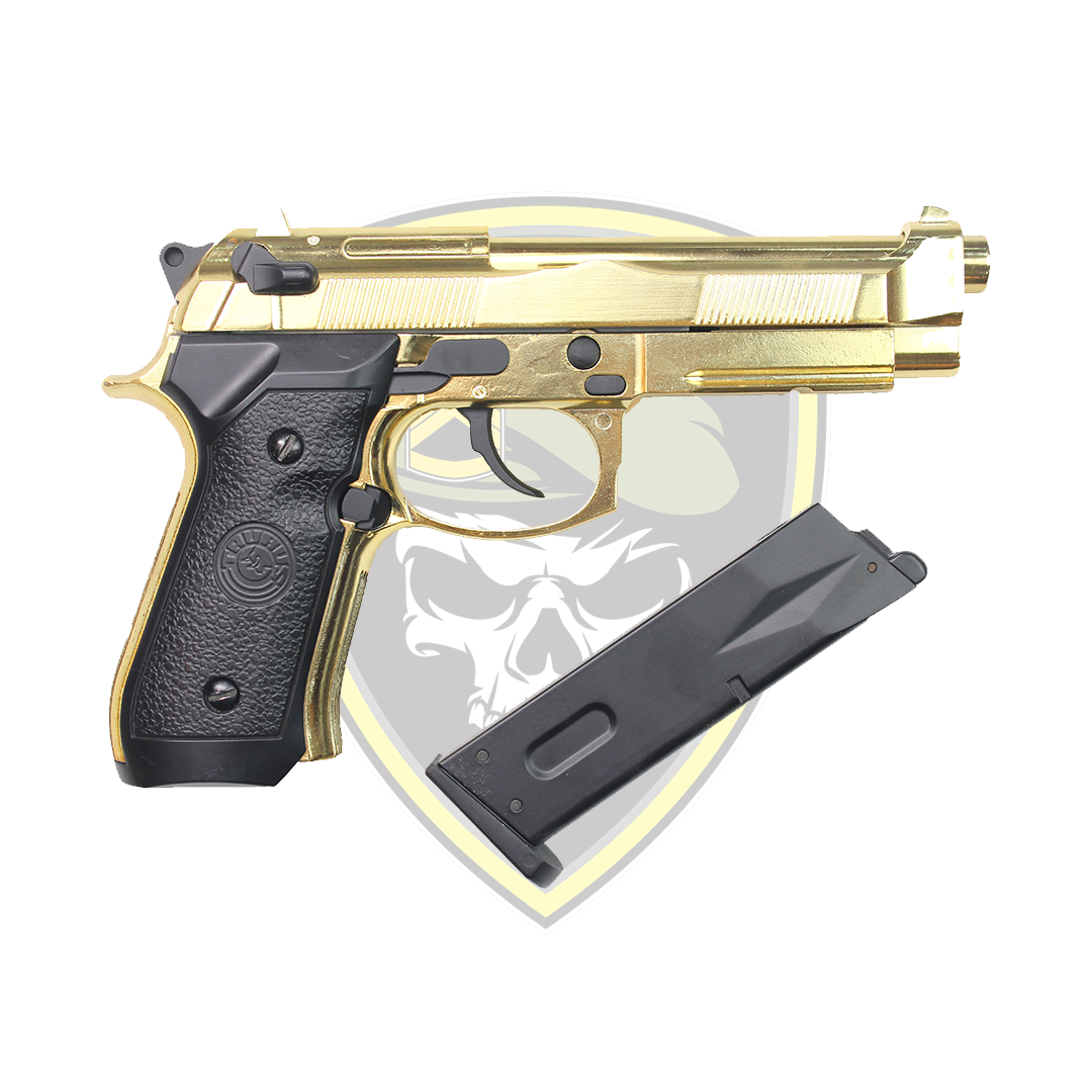 Double Bell - Taurus PT92 Gel Blaster - Gold - Command Elite Hobbies